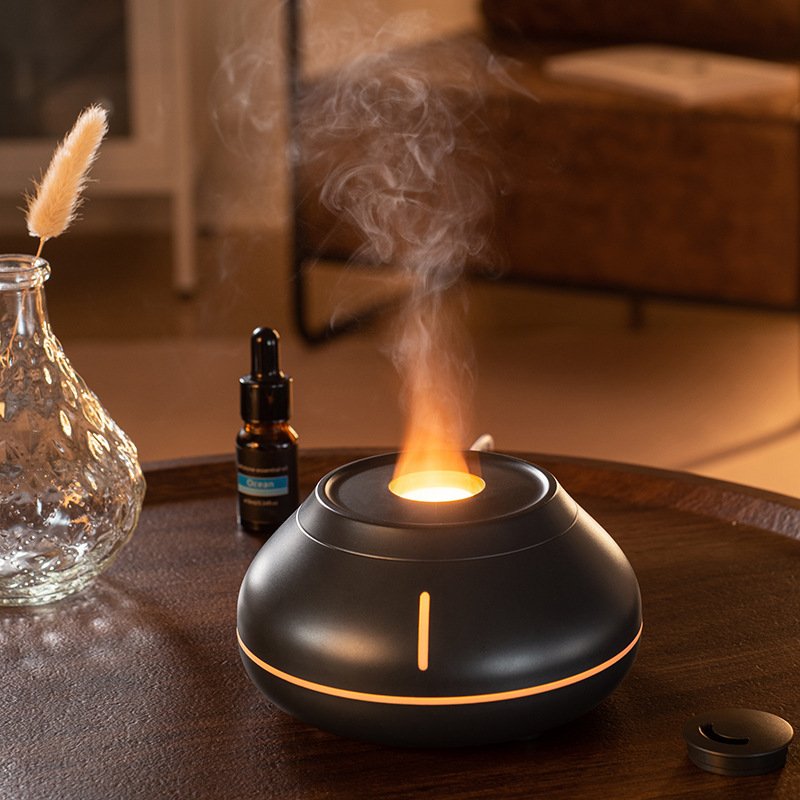 Difusor de Aromas LED con Efecto Llama y Humidificador Ultrasónico Premium USB - Imagen 2