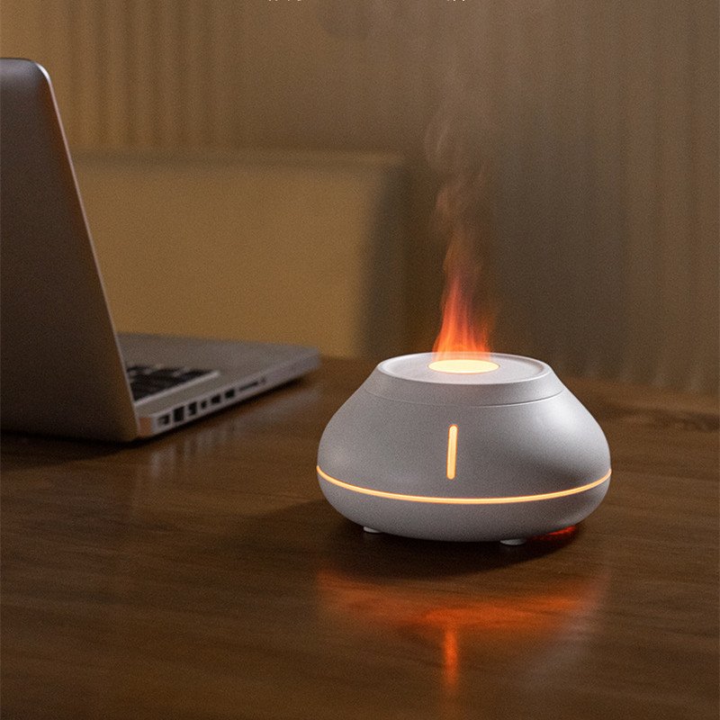 Difusor de Aromas LED con Efecto Llama y Humidificador Ultrasónico Premium USB - Imagen 5